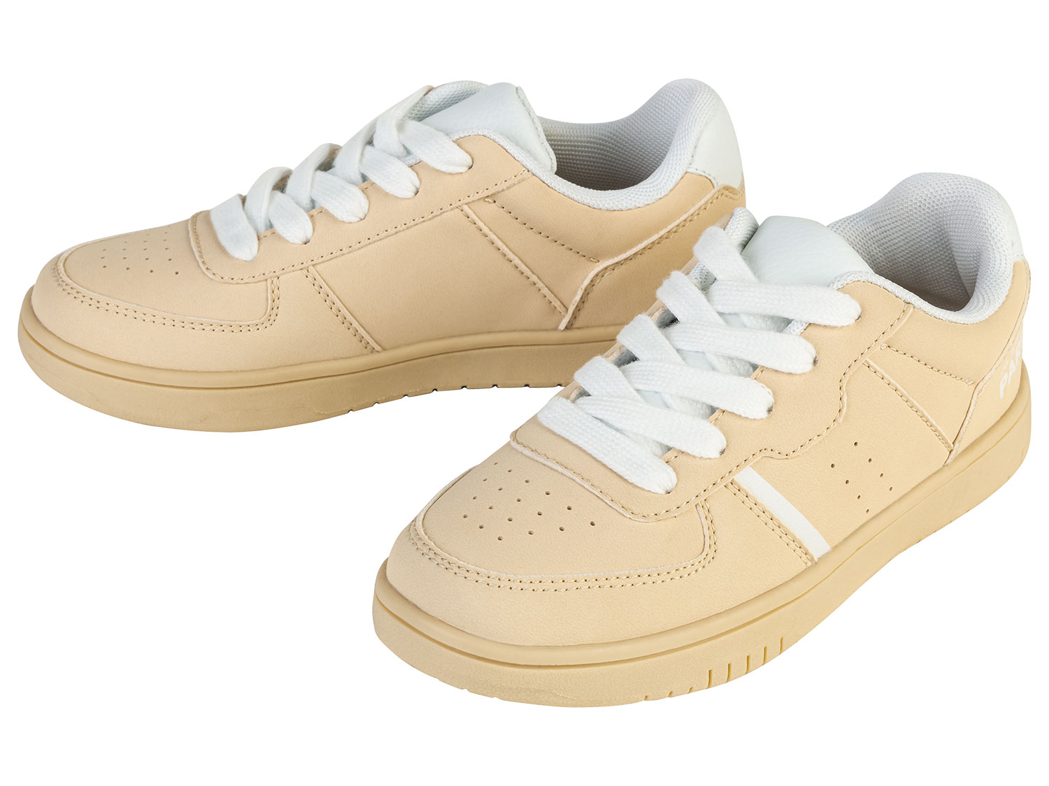 pepperts! Sneakersy dziewczęce z tekstylnym wnętrzem Beżowy, 36
