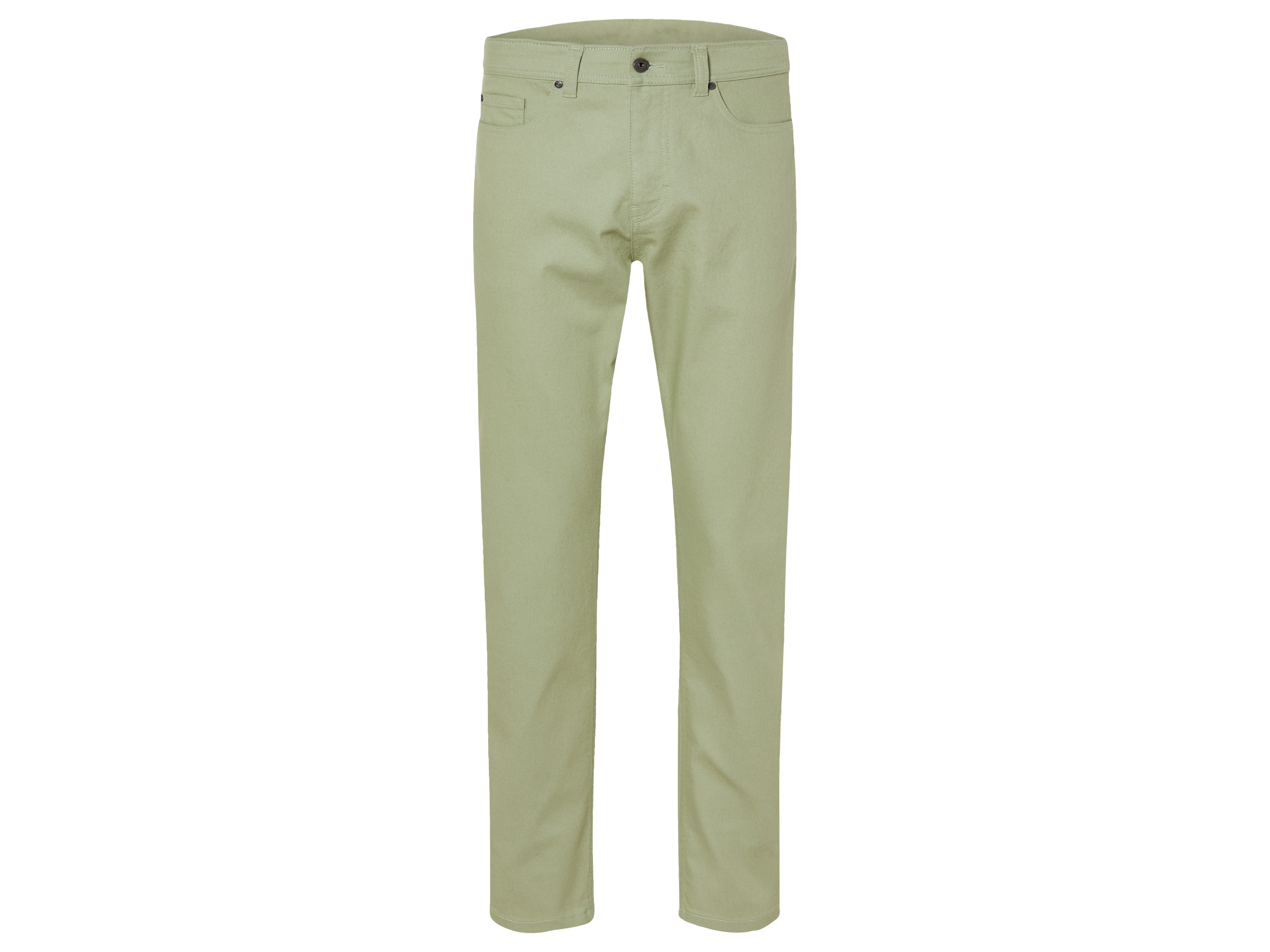 Livergy Jeansy męskie z bawełną, relaxed fit 50 34/32, Zielony