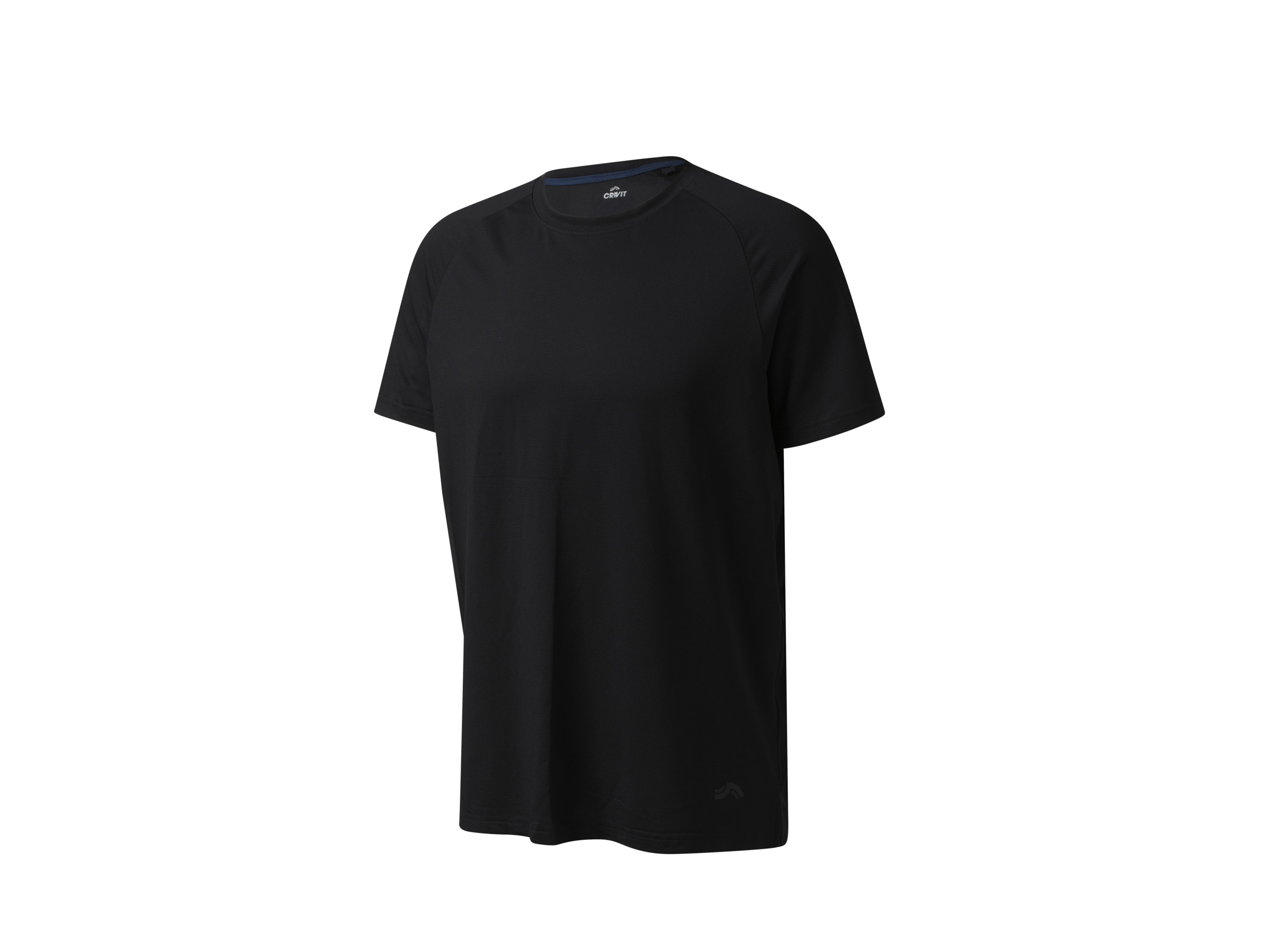 Crivit T-shirt funkcyjny męski z efektem pochłaniania zapachów Czarny, S 44/46