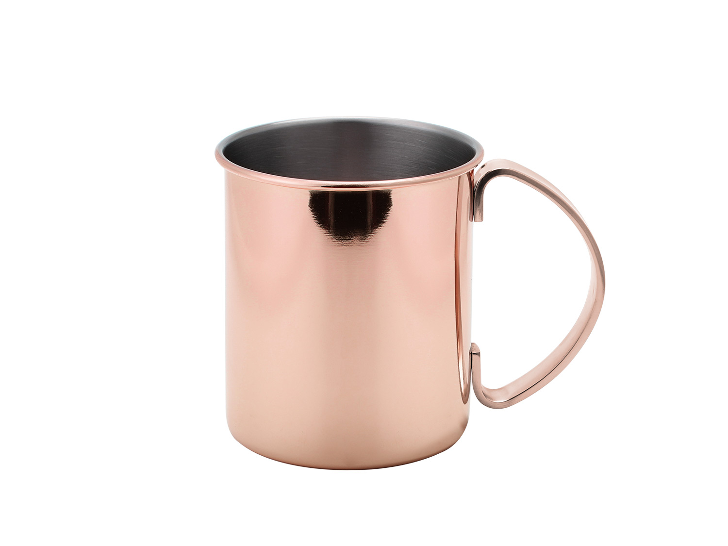 Echtwerk Zestaw kubków do Moscow Mule ze stali nierdzewnej 4 elementy, 1000 ml, Miedziany