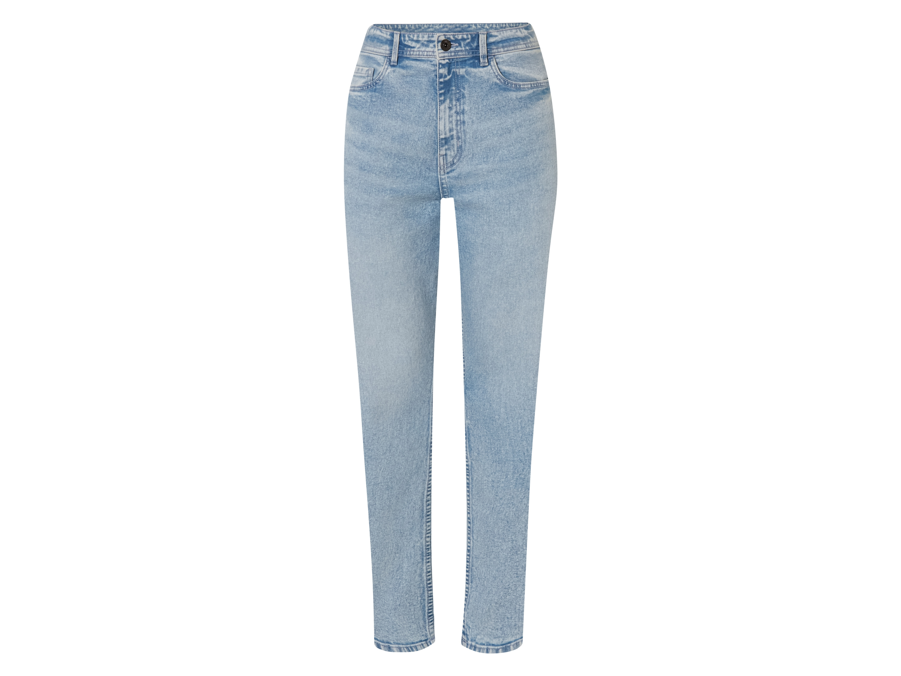 esmara Damski jeans, prosty krój, wysoki stan 46, Niebieski