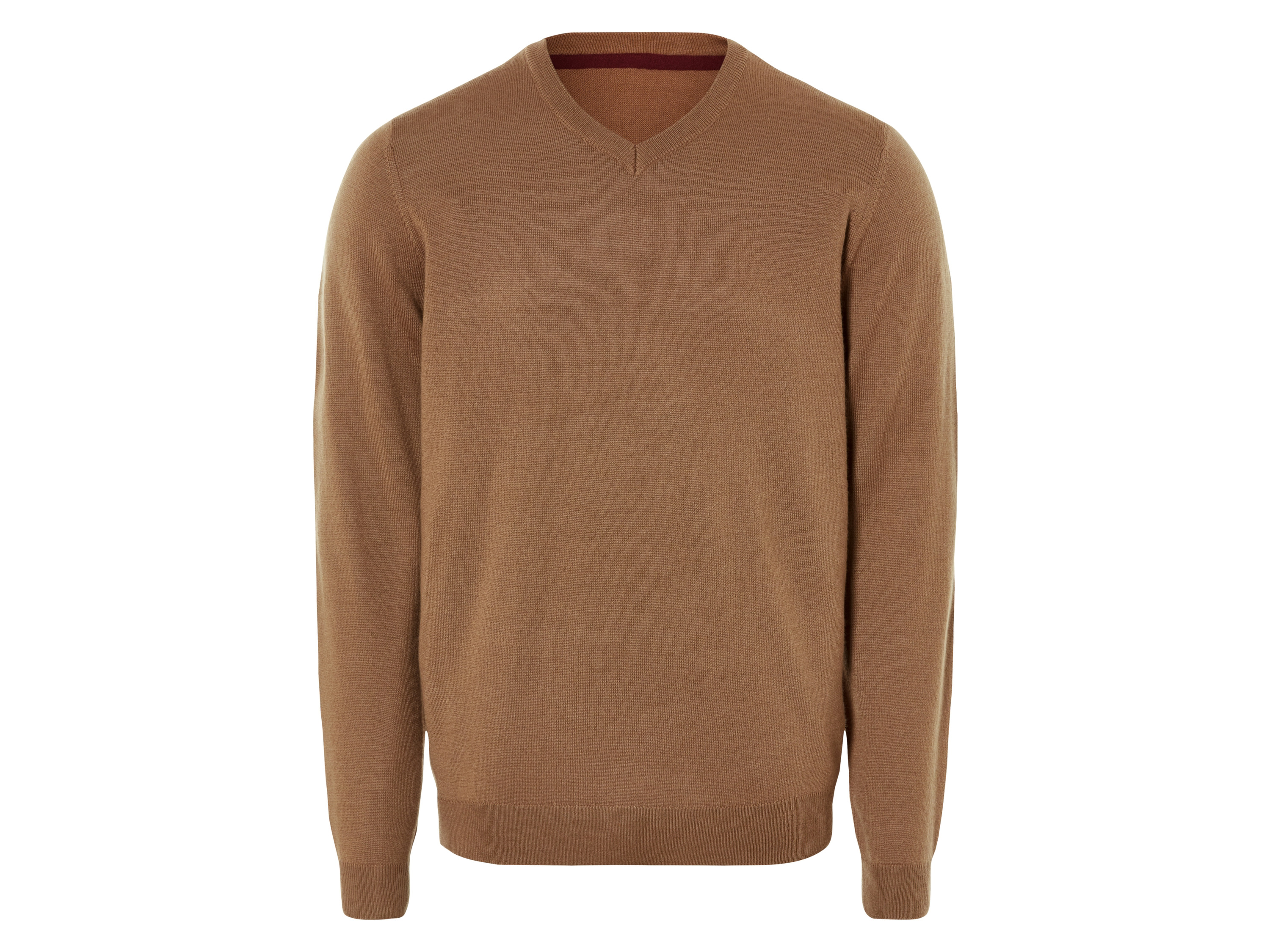 Livergy Sweter dzianinowy męski z wełną merino L 52/54, Camel