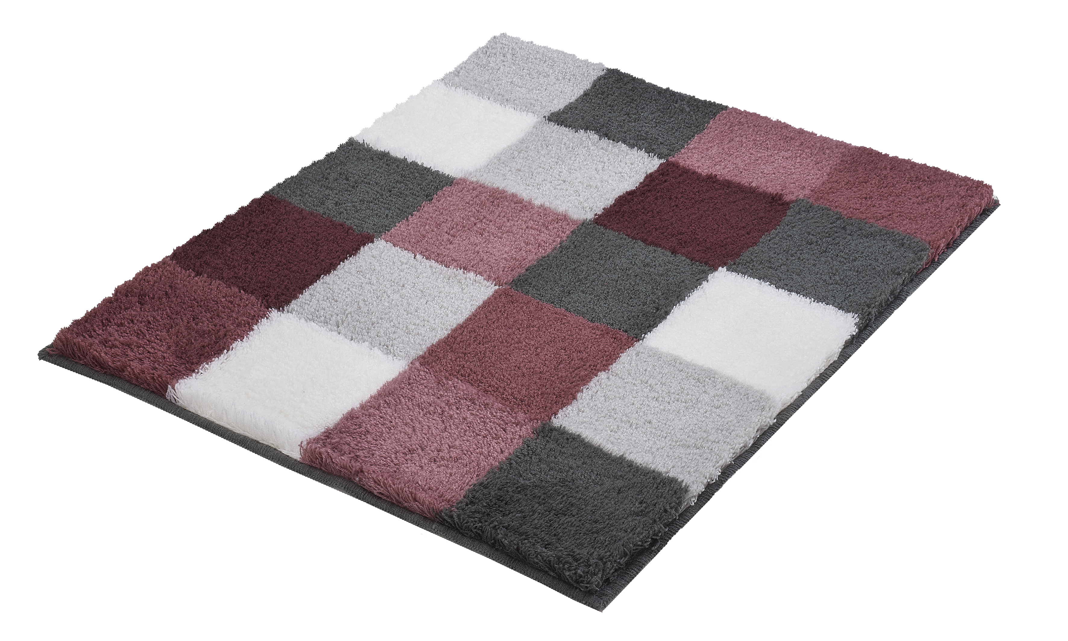 Darmowa Dostawa - Dywanik łazienkowy 65x55 cm prostokątny bordowy Kleine Wolke Caro 5426407539