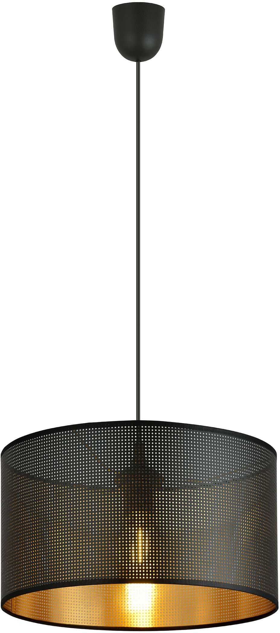 Darmowa Dostawa - Lampa wisząca 1x10 W czarna-złota Emibig Aston 11481