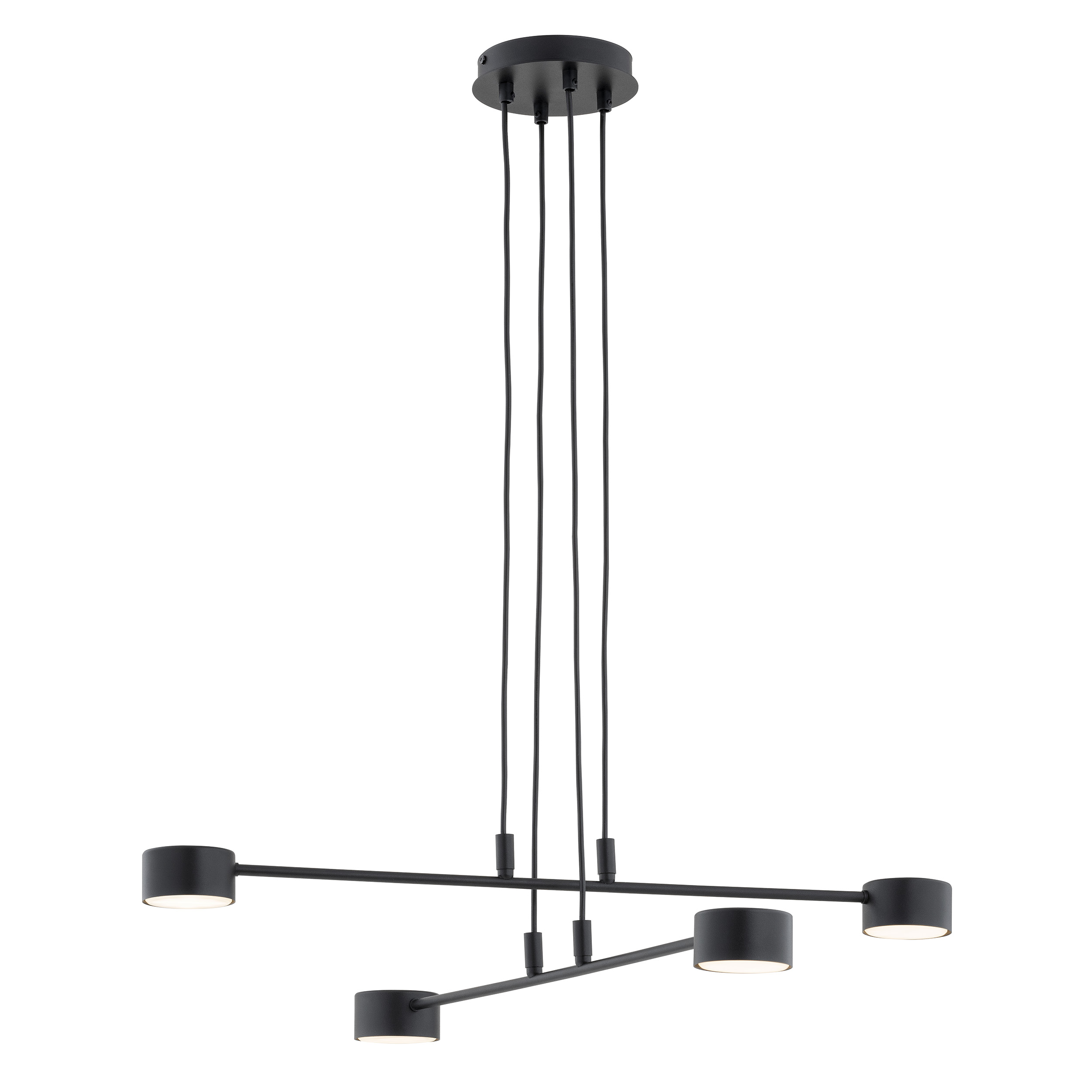 Darmowa Dostawa - Lampa wisząca 4x12 W czarny Emibig Modus 13394