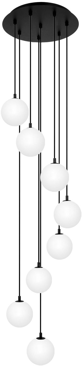 Darmowa Dostawa - Lampa wisząca x10 W biała-czarna Kaja Aspen K5552