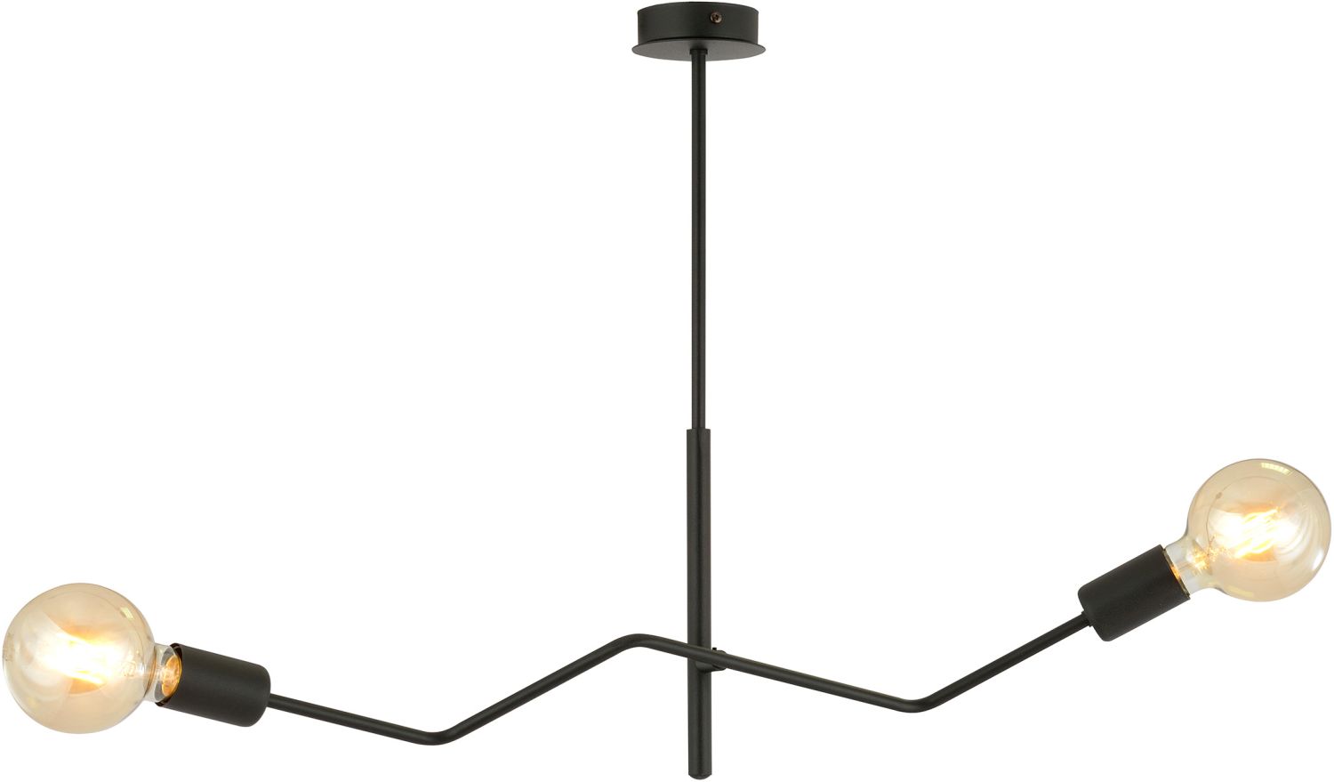 Darmowa Dostawa - Lampa podsufitowa 2x15 W czarna Emibig Frix 11262