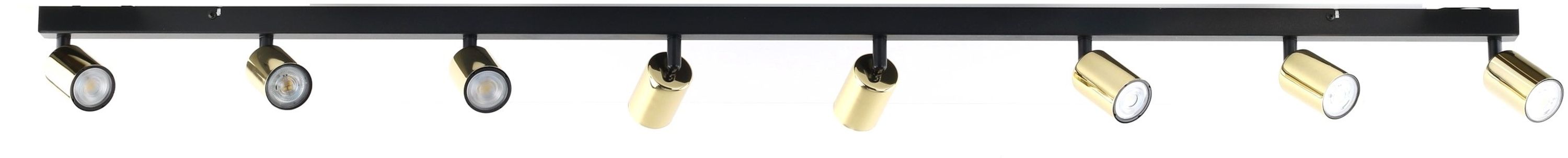 Darmowa Dostawa - Lampa podsufitowa powyżej 6x10 W czarna-złota TK Lighting Top 5997