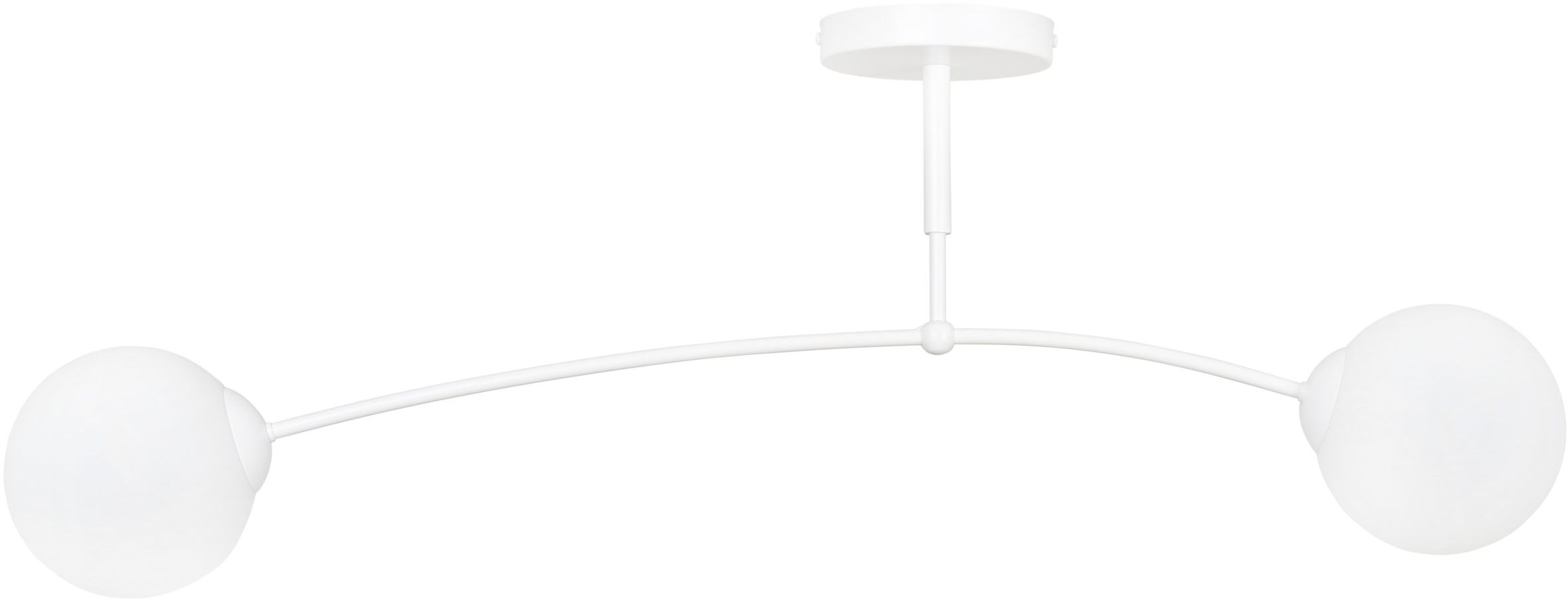 Darmowa Dostawa - Lampa podsufitowa 2x10 W biała-mleczny Emibig Pregos 6712