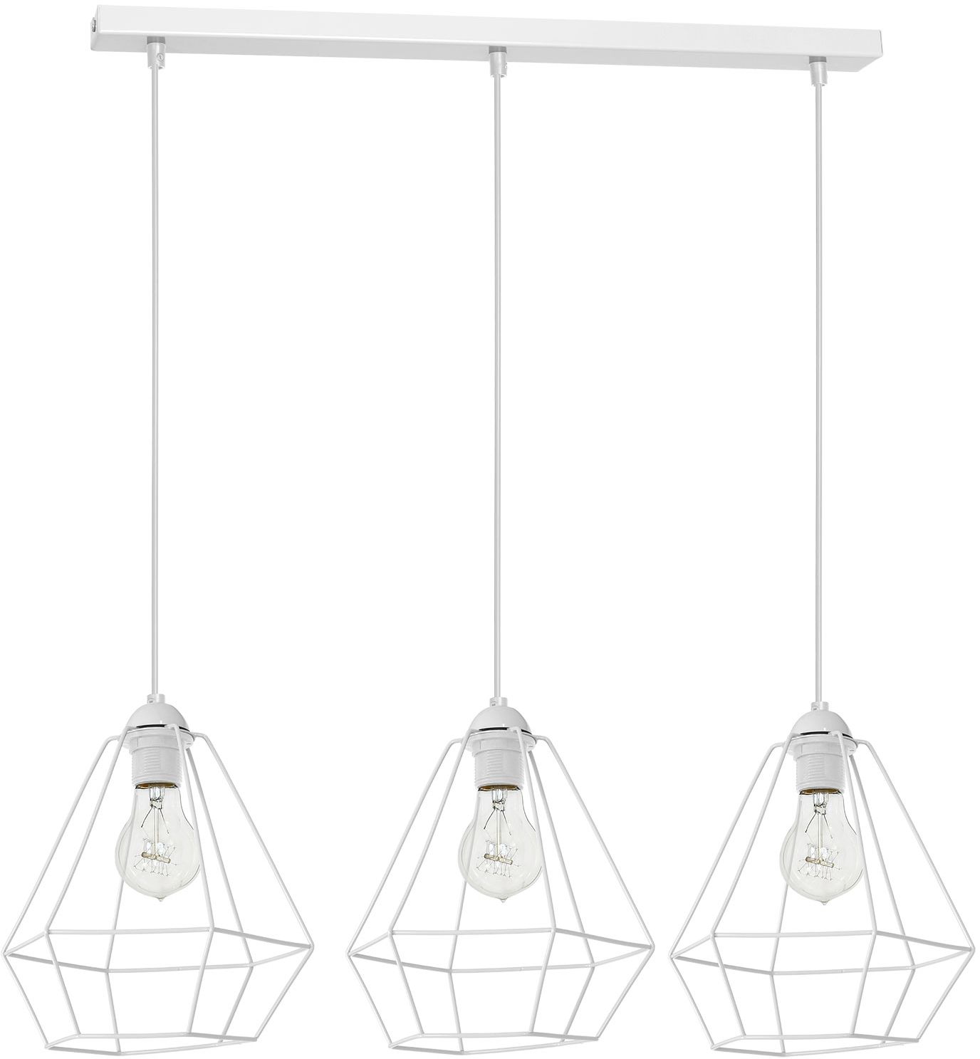 Darmowa Dostawa - Lampa wisząca 3x60 W biały Luminex Alma 8963