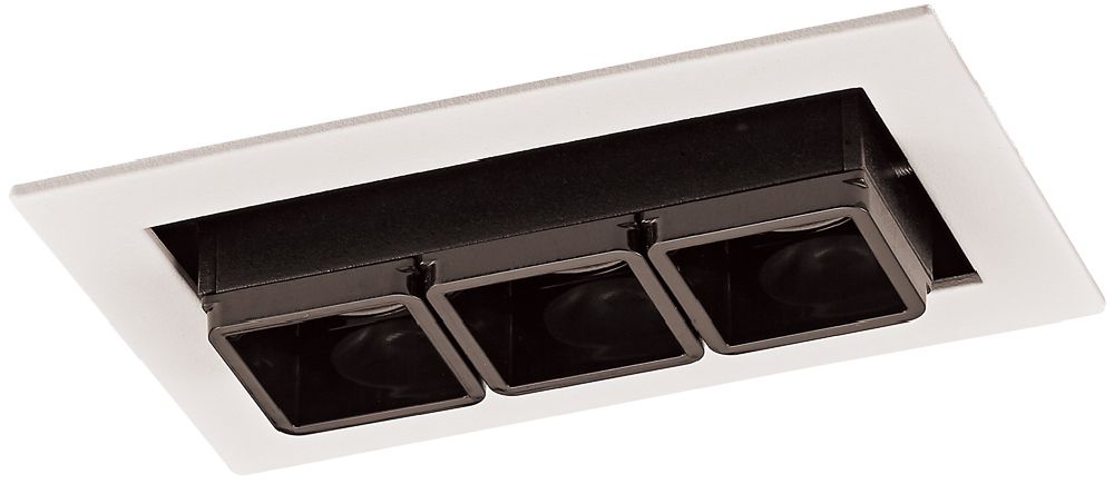 Darmowa Dostawa - Lampa do zabudowy 3x6 W czarna Italux Harper SL741136WSWH