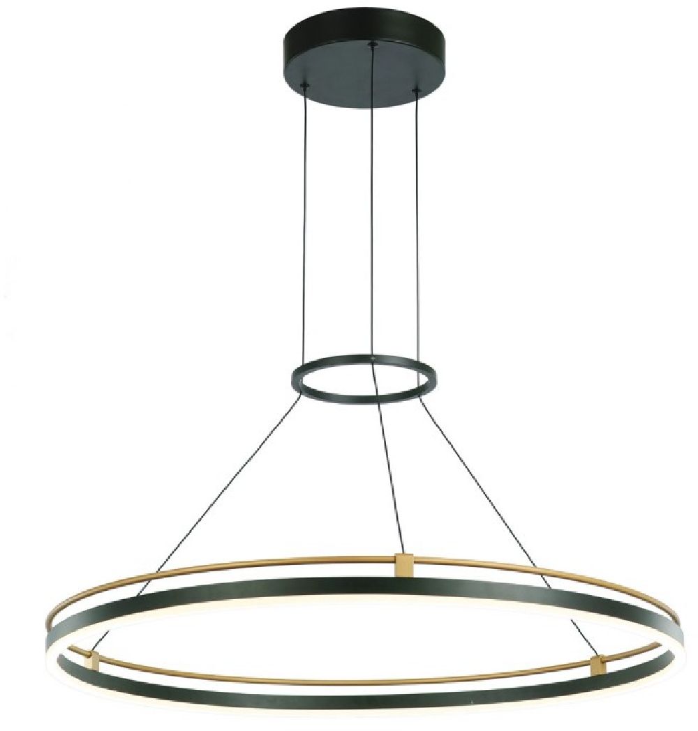 Darmowa Dostawa - Lampa wisząca 1x28 W czarna Italux Merlot PND54638R28W3KBKGD