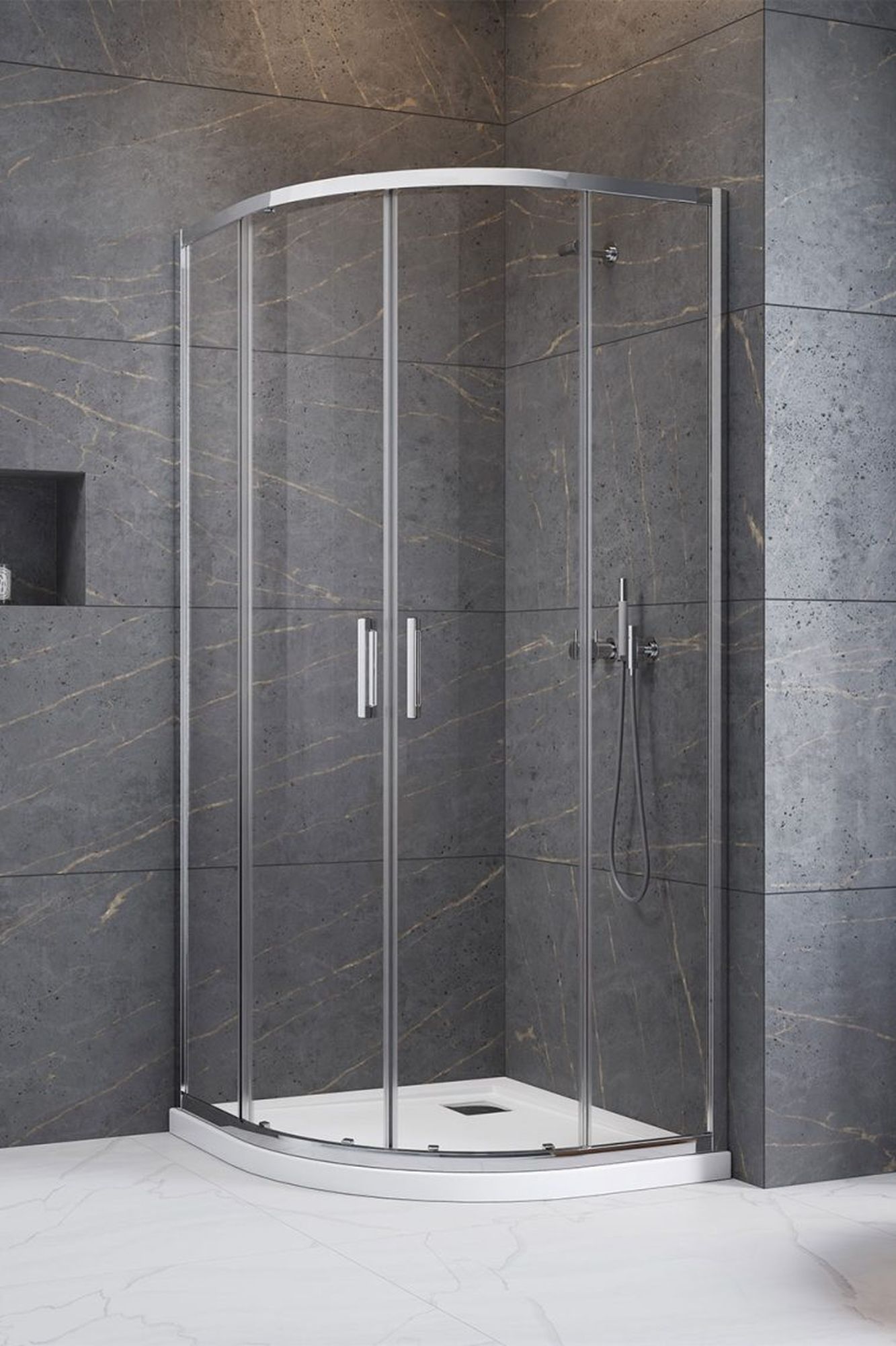 Darmowa Dostawa - Komplet ścianek 45 cm chrom połysk/szkło przezroczyste Radaway Premium Pro PDD 10133000101