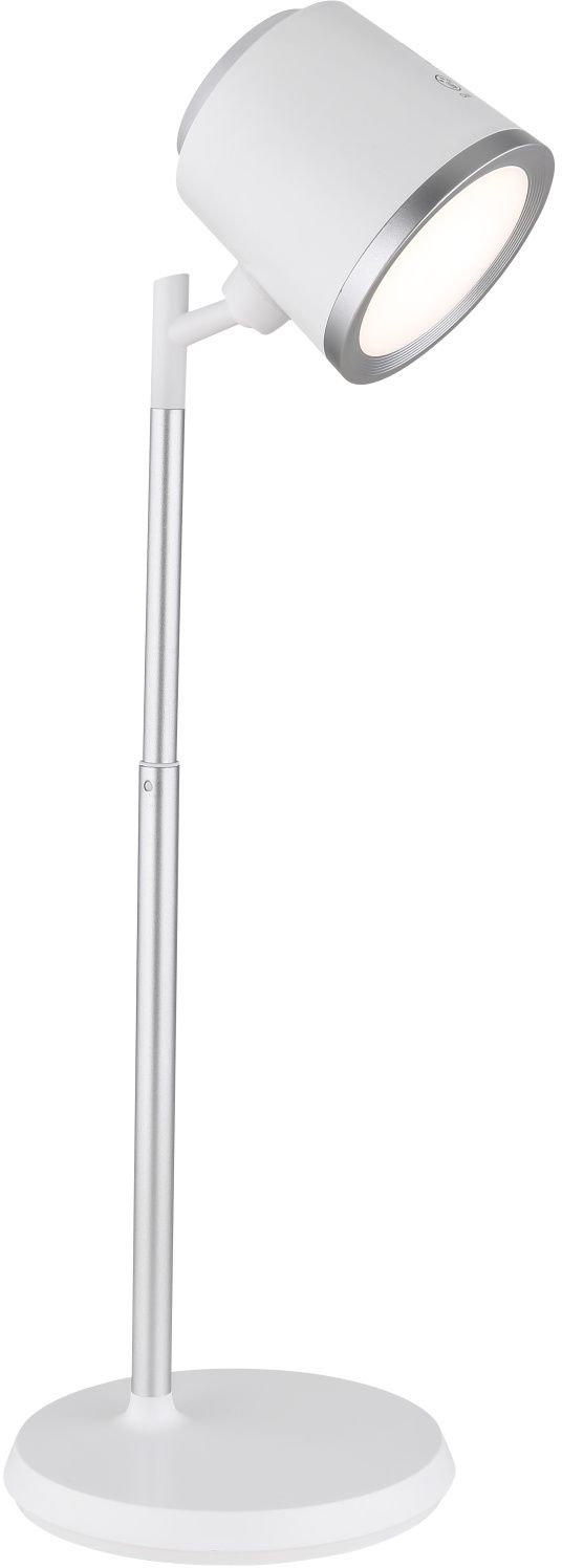 Darmowa Dostawa - Lampa biurkowa 1x6 W biała-srebrna Globo Lighting Meeya 58454W