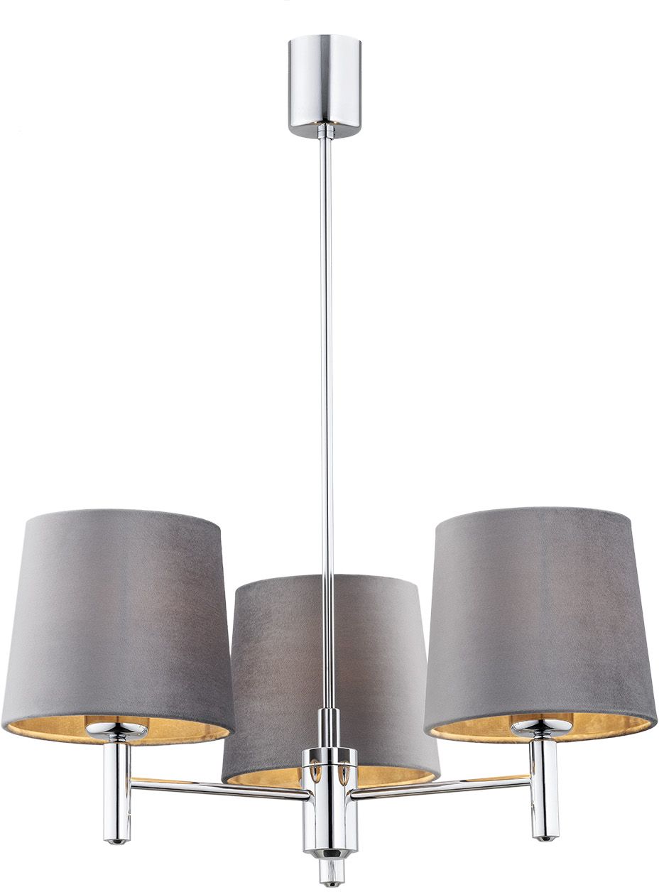Darmowa Dostawa - Lampa podsufitowa 3x15 W chrom-szara Argon Bolzano Plus 6107
