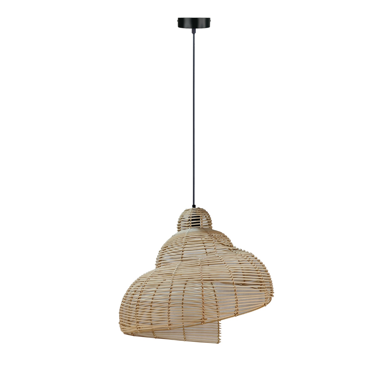 Darmowa Dostawa - Lampa wisząca 1x15 W ratan Light Prestige Shella LP18061P60cm