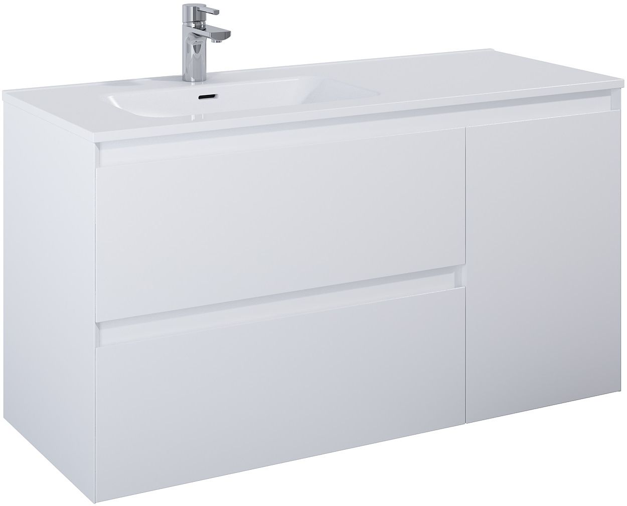 Darmowa Dostawa - Szafka 120x45.8x63.5 cm podumywalkowa wisząca biała Elita Split RE011206255290