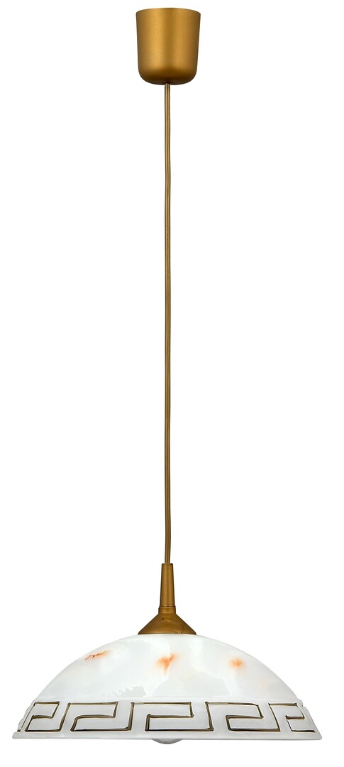 Darmowa Dostawa - Lampa wisząca 1x60 W biała-brązowa Rabalux Ertusco 7652
