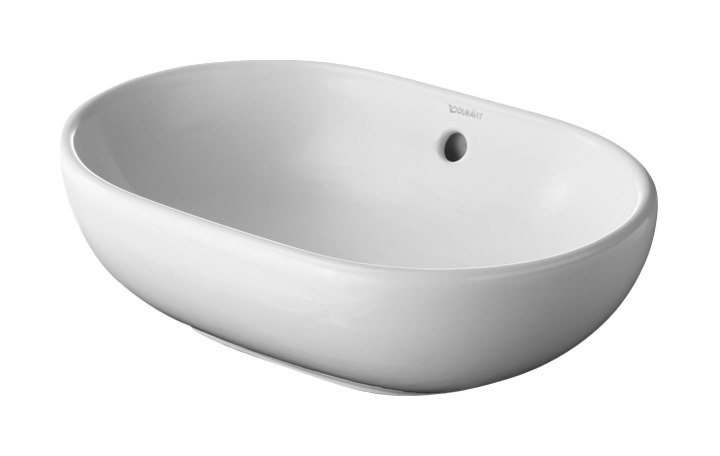 Darmowa Dostawa - Umywalka 49.5x35 cm owalna nablatowa biała Duravit Foster 03355000001