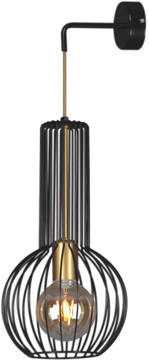 Darmowa Dostawa - Kinkiet 1x60 W czarny Kaja Arvi Black K4523