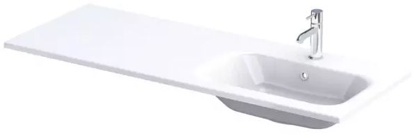 Darmowa Dostawa - Umywalka 121x46 cm prostokątna meblowa biała Oristo Are UMEAR12092P