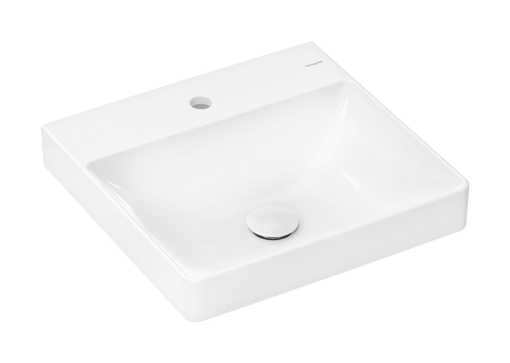 Darmowa Dostawa - Umywalka 50x48 cm prostokątna ścienna-meblowa biała Hansgrohe Xelu Q 61012450