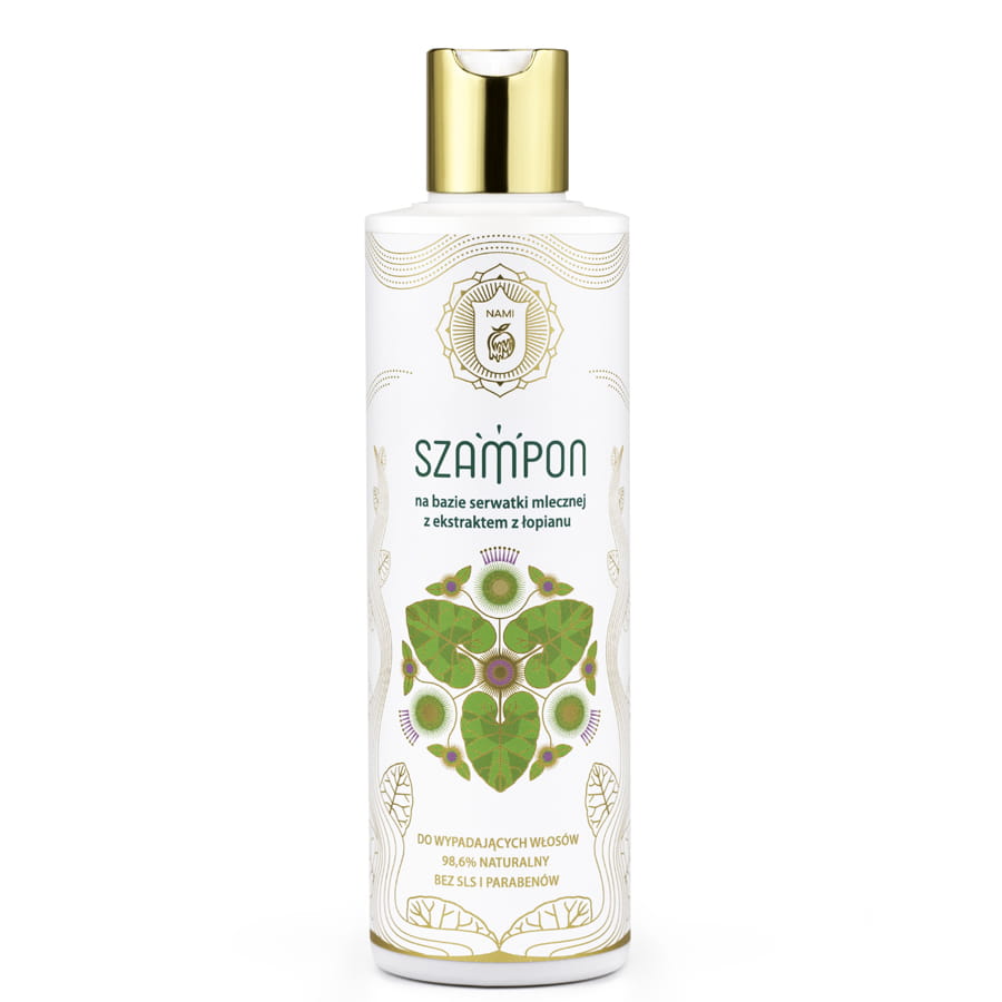 Szampon na bazie serwatki mlecznej z ekstraktem z łopianu 280ml
