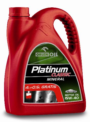 ORLEN PLATINUM CLASSIC MINERAL 15W40 4.5L - Petrostar