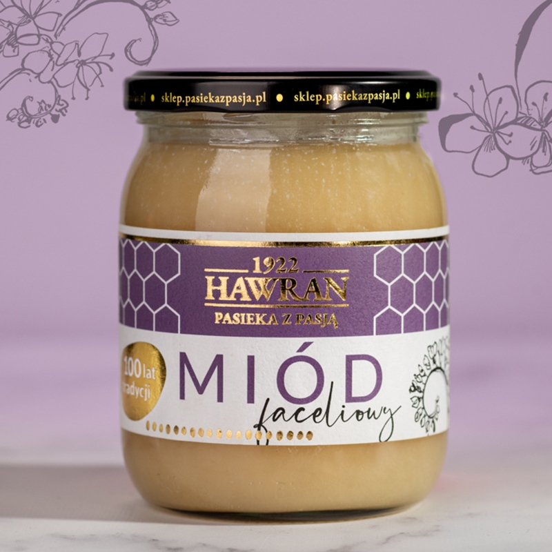 Miód faceliowy 650g - Pasieka z Pasją Hawran
