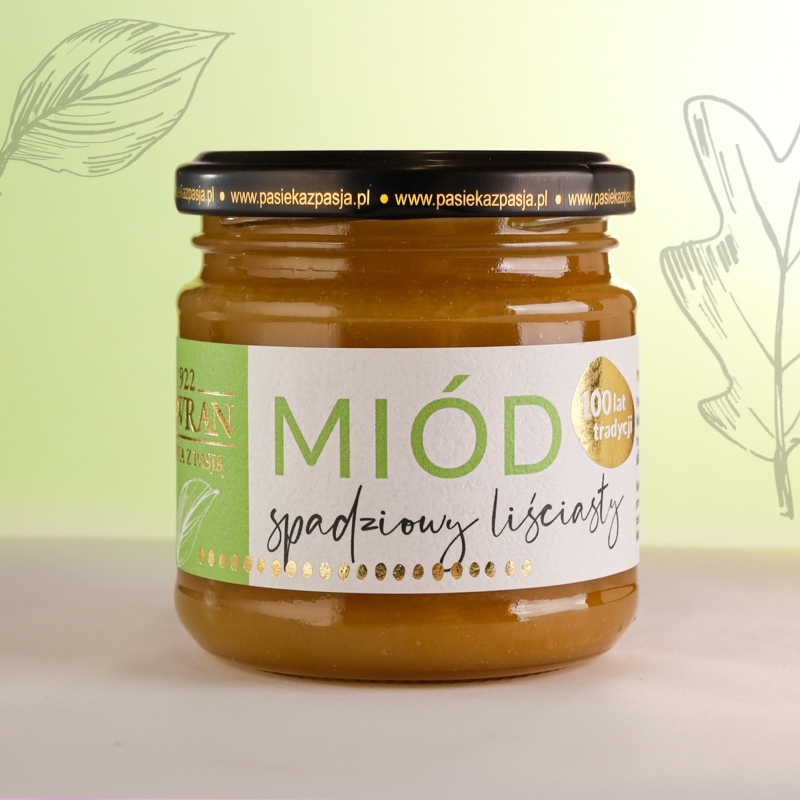 Miód spadziowy liściasty 260g - Pasieka z Pasją Hawran