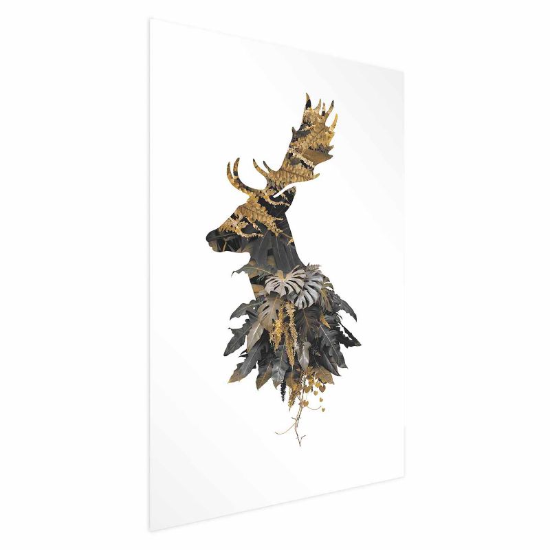 Plakat Artgeist Leśny jeleń 29,7x42 cm bez ramy 1 szt