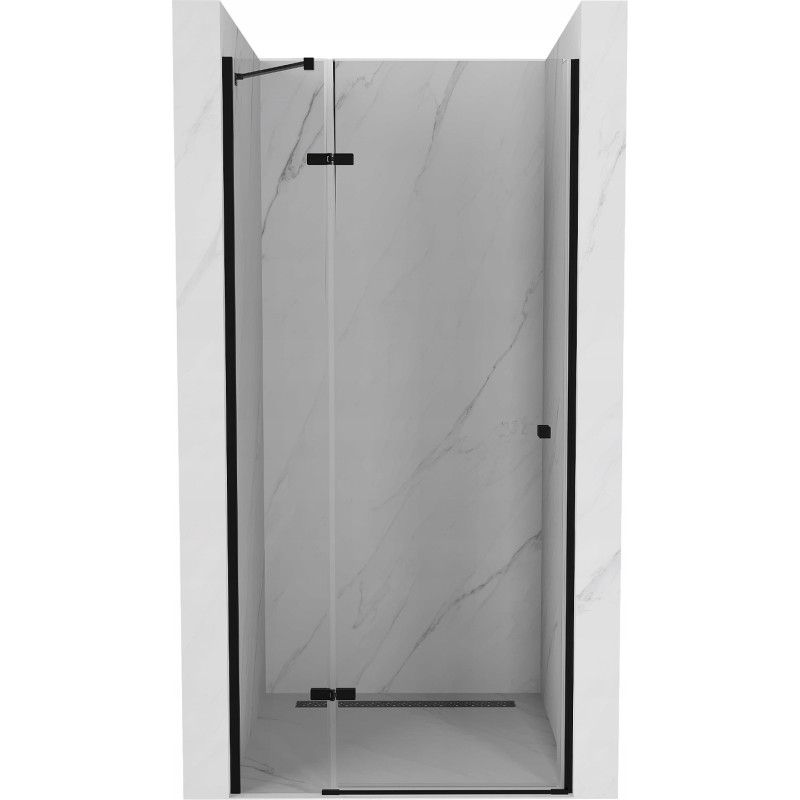 Drzwi prysznicowe uchylne Mexen Roma czarne 70x190 cm 1 szt.