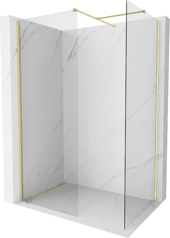 Ścianka prysznicowa Mexen Kioto-X złota 130x70 cm 800-130-202-55-00-070-X1 szt.