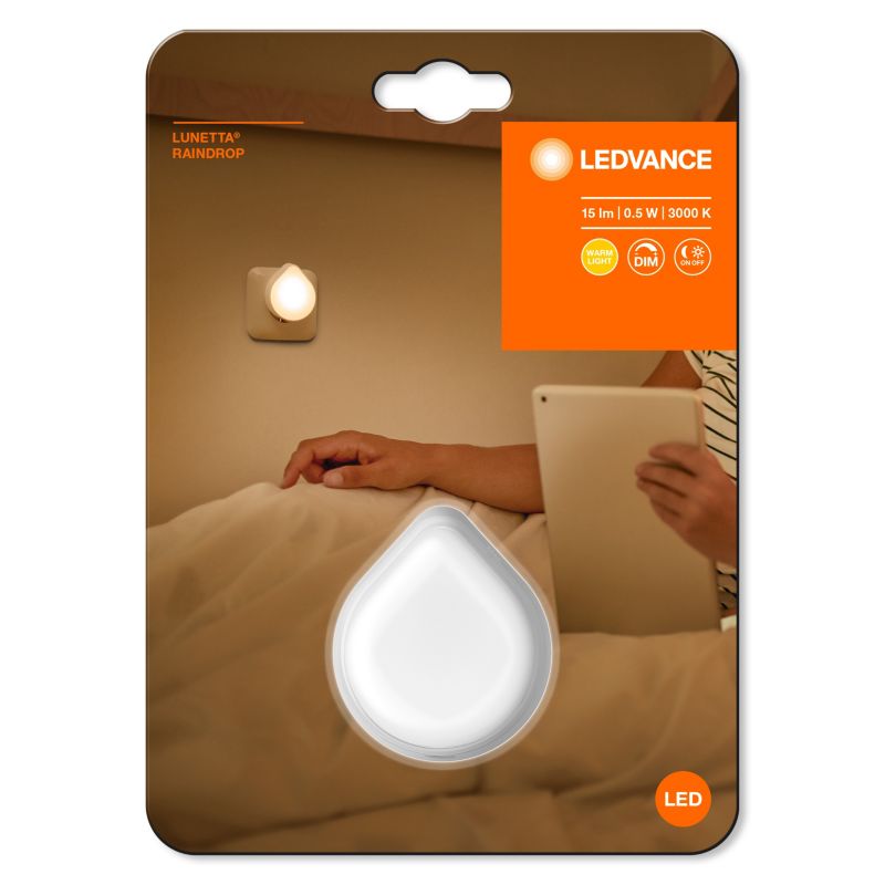 Lampka nocna Ledvance Lunetta łezka ze ściemniaczem
