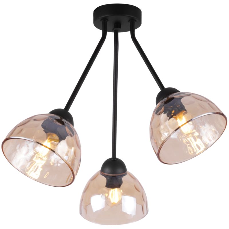 Lampa sufitowa wisząca Light Home LH Venice Trio 1x E27 60W klosz miodowy 1szt.