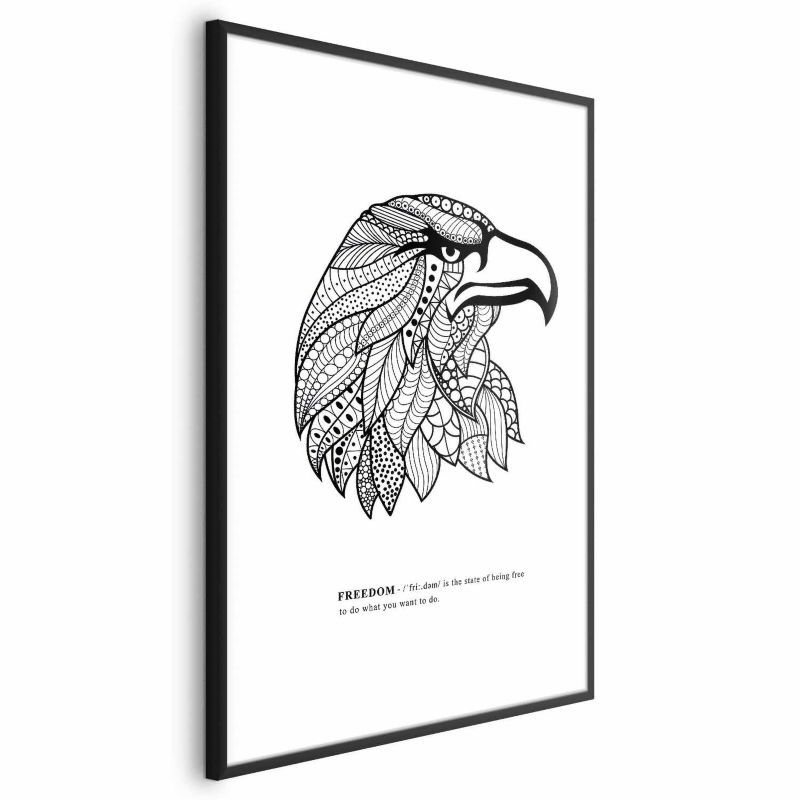 Plakat Artgeist Orzeł wolności 40x60 cm z ramą czarną 1 szt