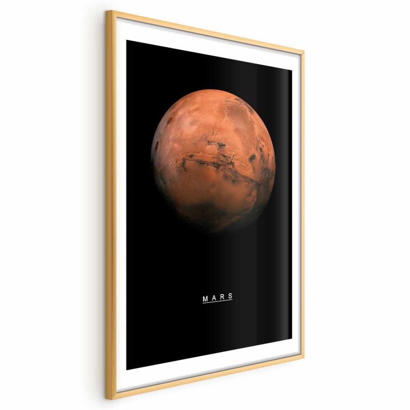 Plakat Artgeist Mars 29,7x42 cm z ramą złotą 1 szt
