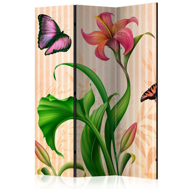 Parawan dwustronny Artgeist Kwiaty 135x172 cm Kwiaty 1 szt
