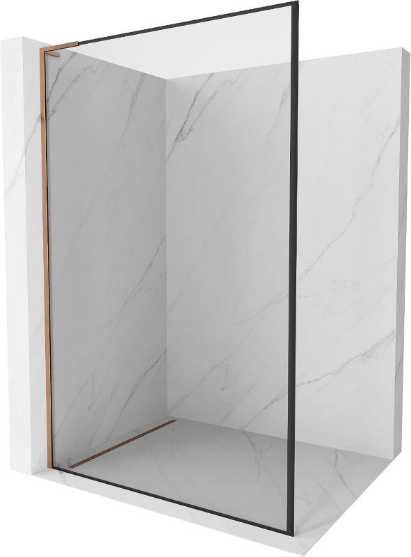 Ścianka prysznicowa Mexen Kioto L czarny wzór 70 x 200 cm 800-070-103-60-701 szt.