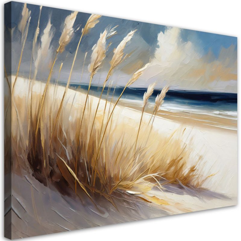 Obraz do salonu sypialni Feeby Plaża Morze Wydmy Pejzaż 60x40 cm 1szt