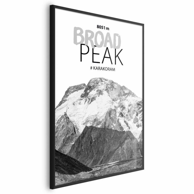 Plakat Artgeist Broad Peak 40x60 cm z ramą czarną 1 szt