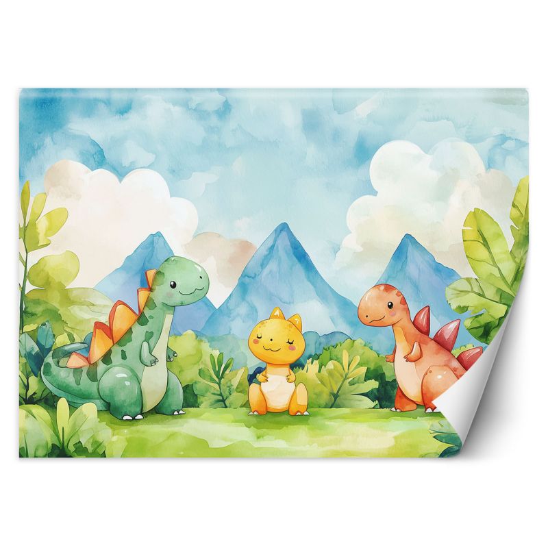 Fototapeta Feeby Śmieszne Dinozaury Kolorowe 350x245 1 szt