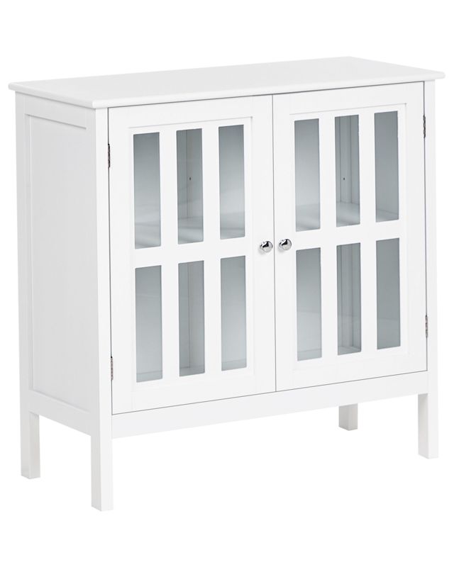 Witryna Miram Drewno 80 cm 36 cm Biały 1 szt.