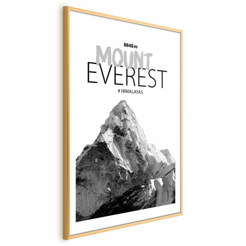 Plakat Artgeist Mount Everest 40x60 cm z ramą złotą 1 szt