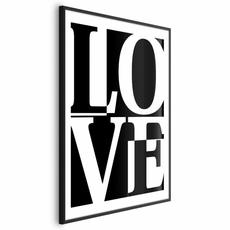 Plakat Artgeist Miłość 40x60 cm z ramą czarną 1 szt