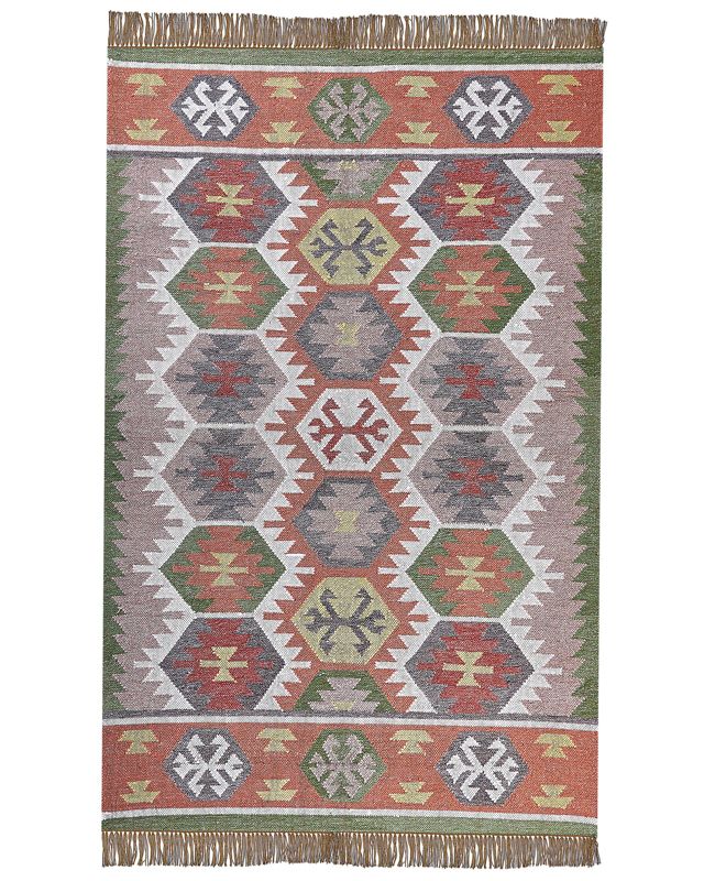 Dywan zewnętrzny 140 x 200 cm wielokolorowy Sahbaz 1 szt.