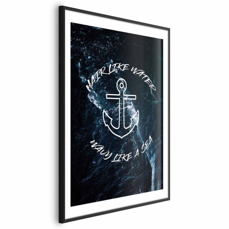 Plakat Artgeist Like Water 21x30 cm z ramą czarną 1 szt