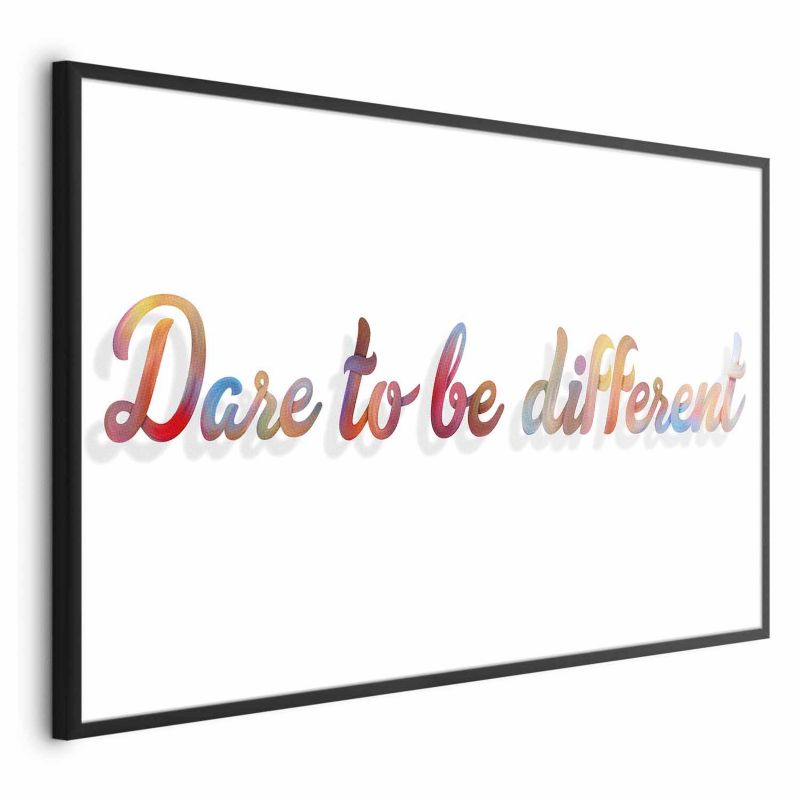 Plakat Artgeist Be different 60x40 cm z ramą czarną 1 szt