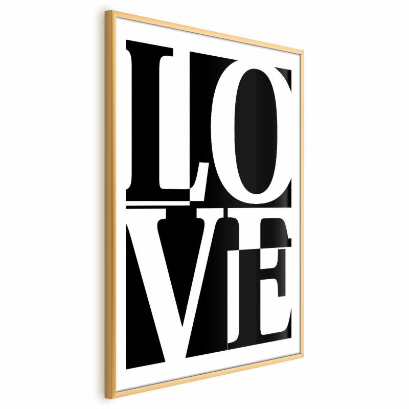 Plakat Artgeist Miłość 29,7x42 cm z ramą złotą 1 szt