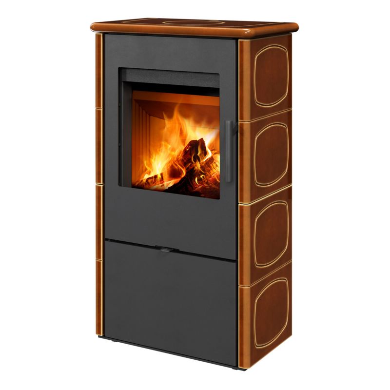 Piec kominkowy Romotop ELDA 11 BRĄZ 5,1 kW 1szt.